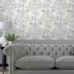 Tregaron Wallpaper - Silver - Laura Ashley - 119868 - Premier Wallcovering