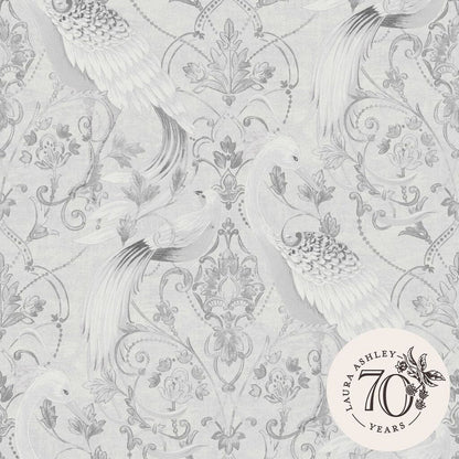 Tregaron Wallpaper - Silver - Laura Ashley - 119868 - Premier Wallcovering