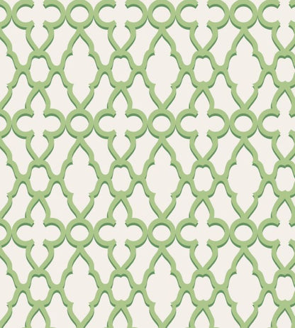 Treillage Wallpaper - Leaf Green on Chalk - 116/6022 - Cole & Son - Premier Wallcovering