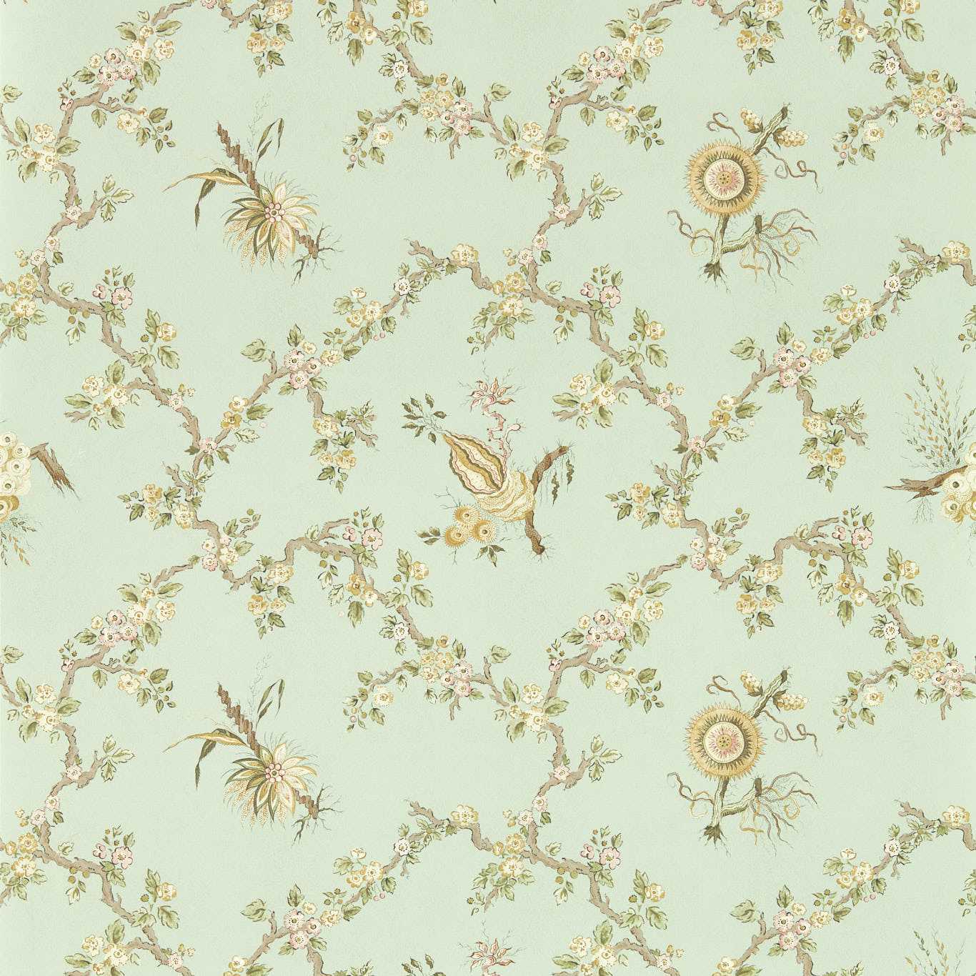 Trelliage Wallpaper - Aphrodite/Blush - DGDW217320 - Sanderson