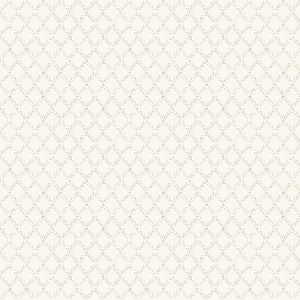 Trellis Leaves Wallpaper - Cream - Boråstapeter - 7673 - Premier Wallcovering