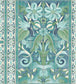 Triana Wallpaper - Teal & Dark Teal on Denim - 117/5014 - Cole & Son - Premier Wallcovering