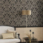 Trianon Montsegur Wallpaper - Blanc And Gris - Casadeco - 86029254 - Premier Wallcovering