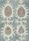 Tribal Wallpaper - Monsoon Blue - Lewis & Wood - Premier Wallcovering