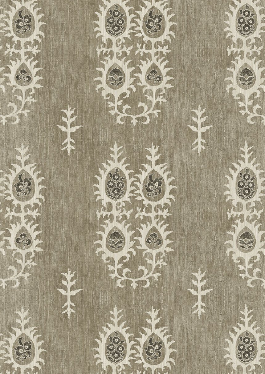 Tribal Wallpaper - Black Bronze - Lewis & Wood - Premier Wallcovering