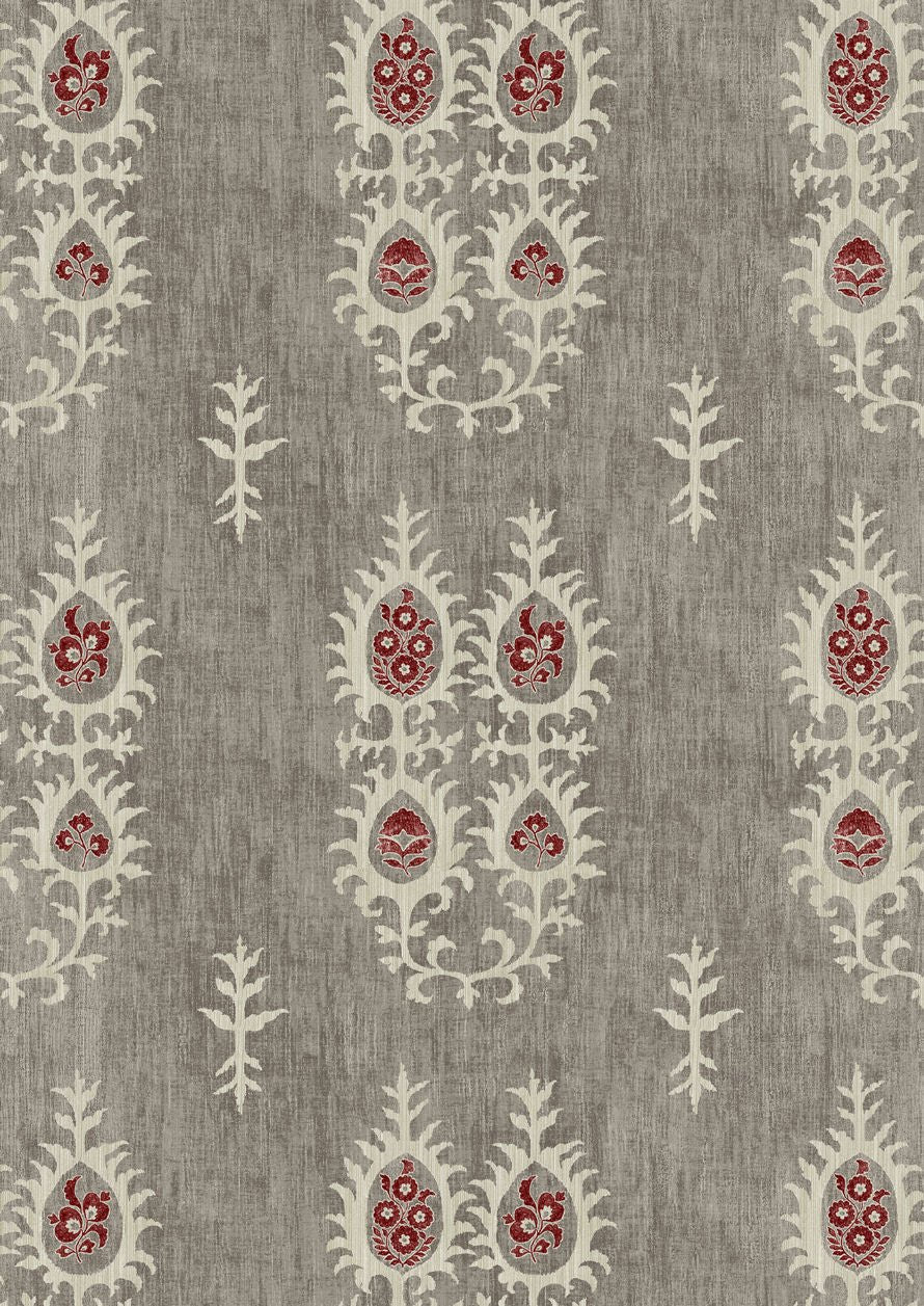 Tribal Wallpaper - Kudu Grey - Lewis & Wood - Premier Wallcovering