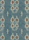 Tribal Wallpaper - Masai Blue - Lewis & Wood - Premier Wallcovering