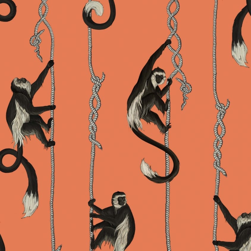 Troop Wallpaper - Salamander-Orange - House of Hackney - 1-WA-TRO-DI-OGE-XXX