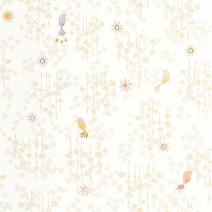 Tropical Birds Once Upon A Time Wallpaper - Naturel - Casadeco - 200781212 - Premier Wallcovering