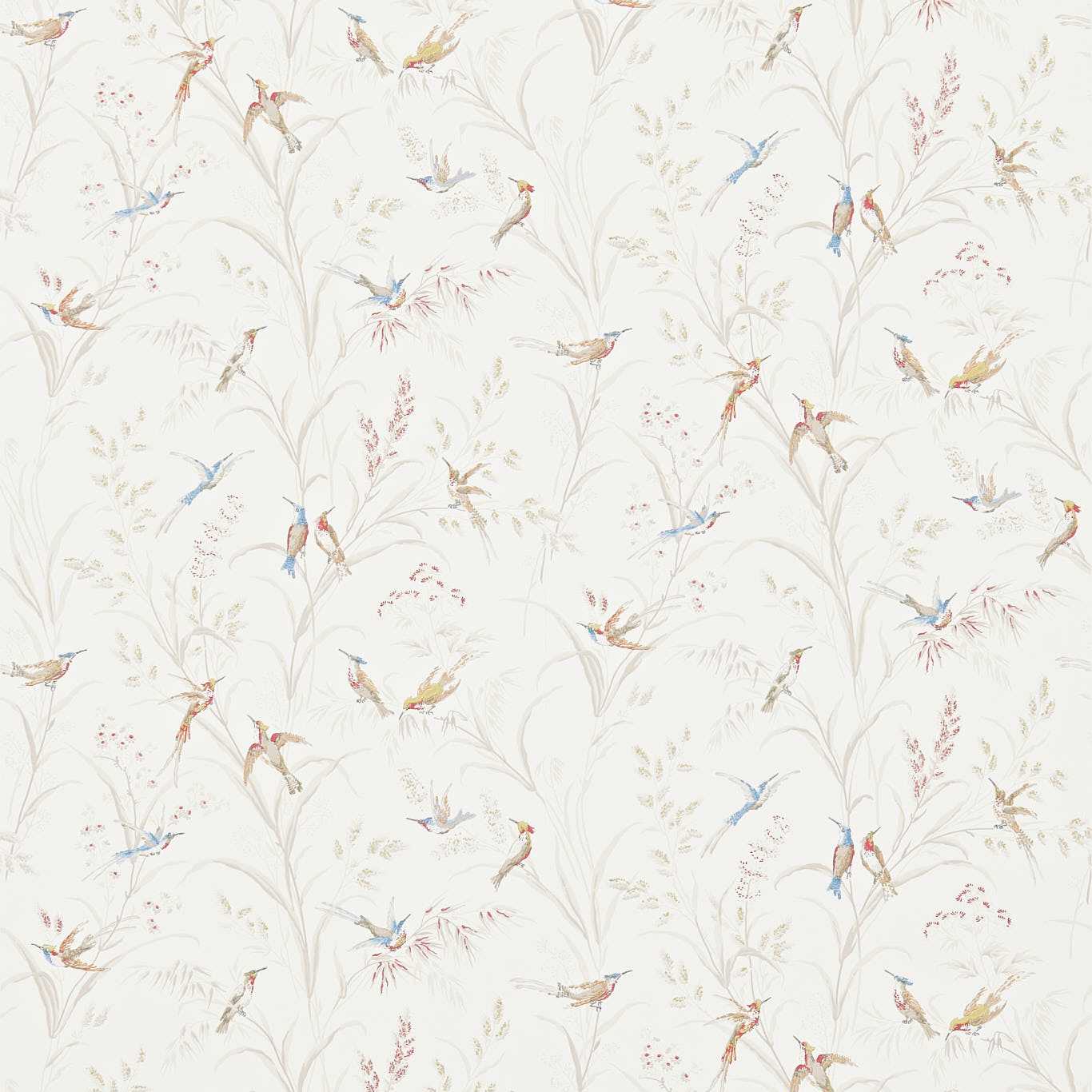 Tuileries Wallpaper - Taupe/Multi - Sanderson - DFAB214080