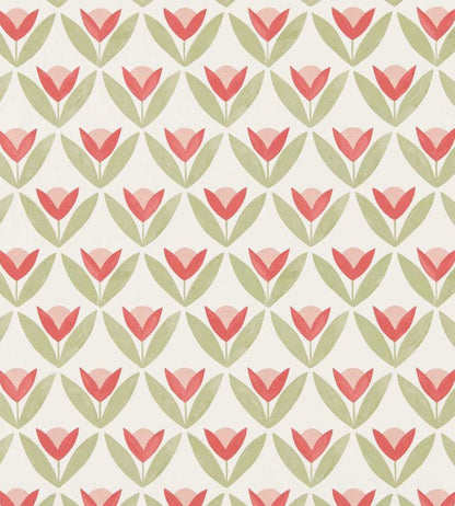 Tulip Trellis Wallpaper - Berry - Scion - NSCW113255
