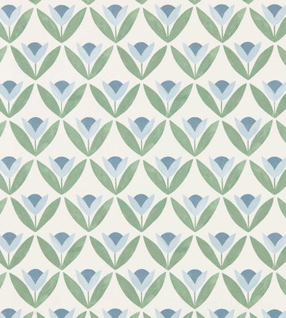 Tulip Trellis Wallpaper - Coast Blue - Scion - NSCW113257