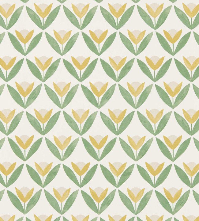 Tulip Trellis Wallpaper - Honey - Scion - NSCW113256