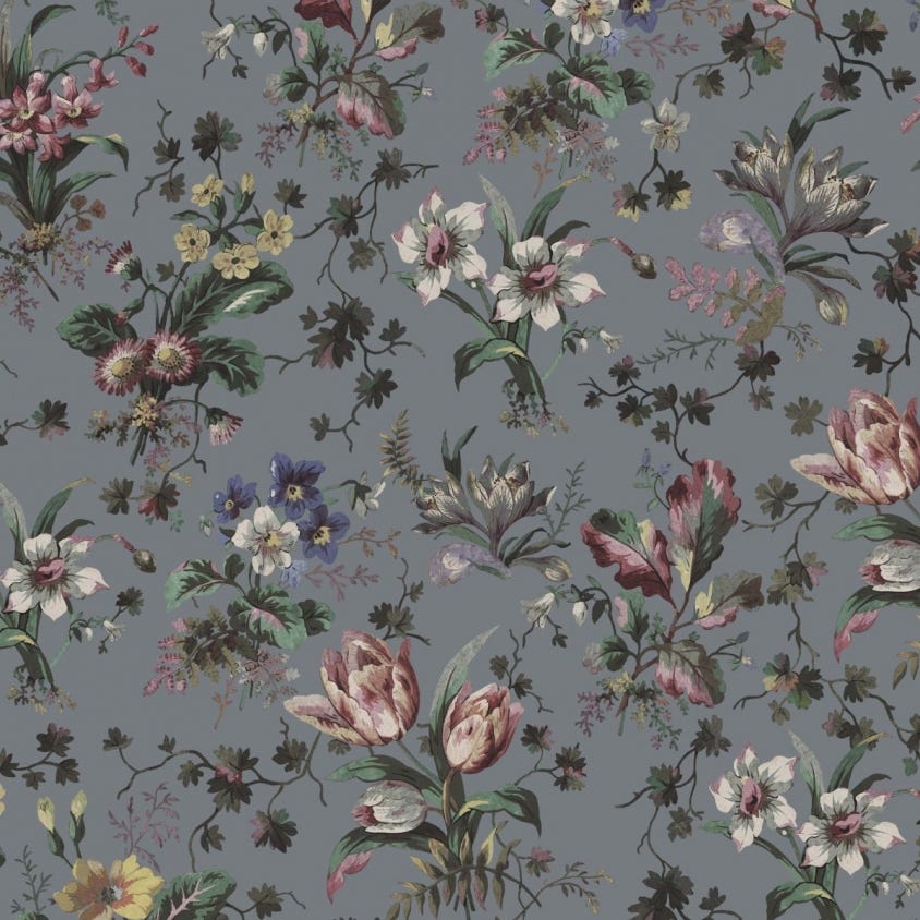 Tulipa Wallpaper - Pewter - House of Hackney - 1-WA-TUL-DI-PEW-XXX
