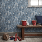 Turgras Wallpaper - Slate Blue - Boråstapeter - 2091 - Premier Wallcovering