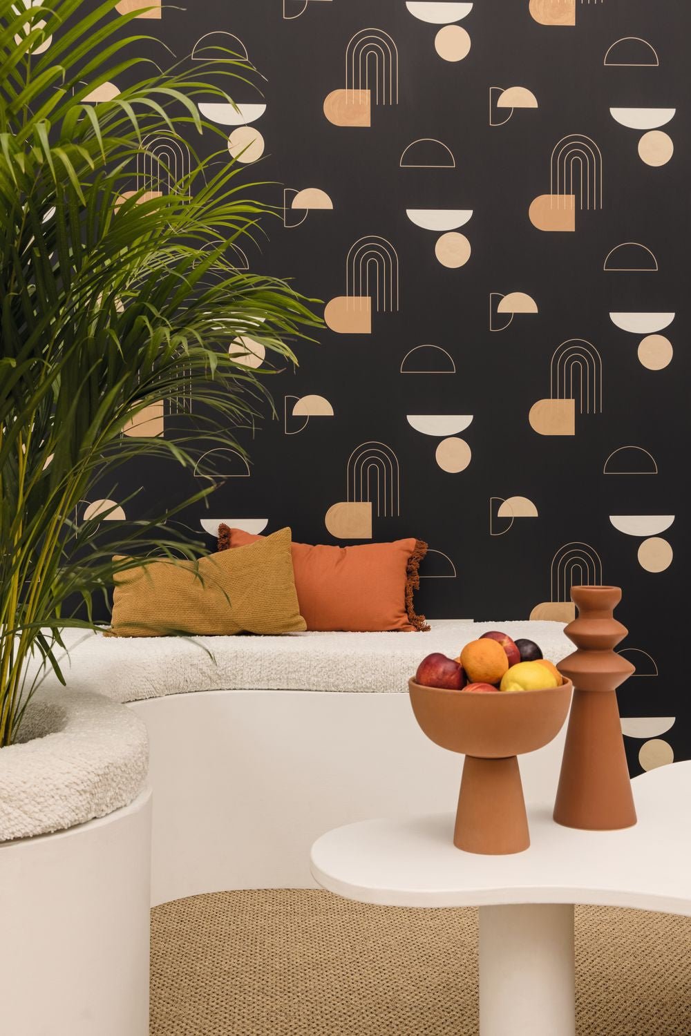Turn Around Wallpaper - Noir Beige - Caselio - 102919120