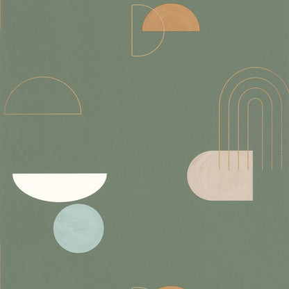 Turn Around Wallpaper - Kaki - Caselio - 102917026