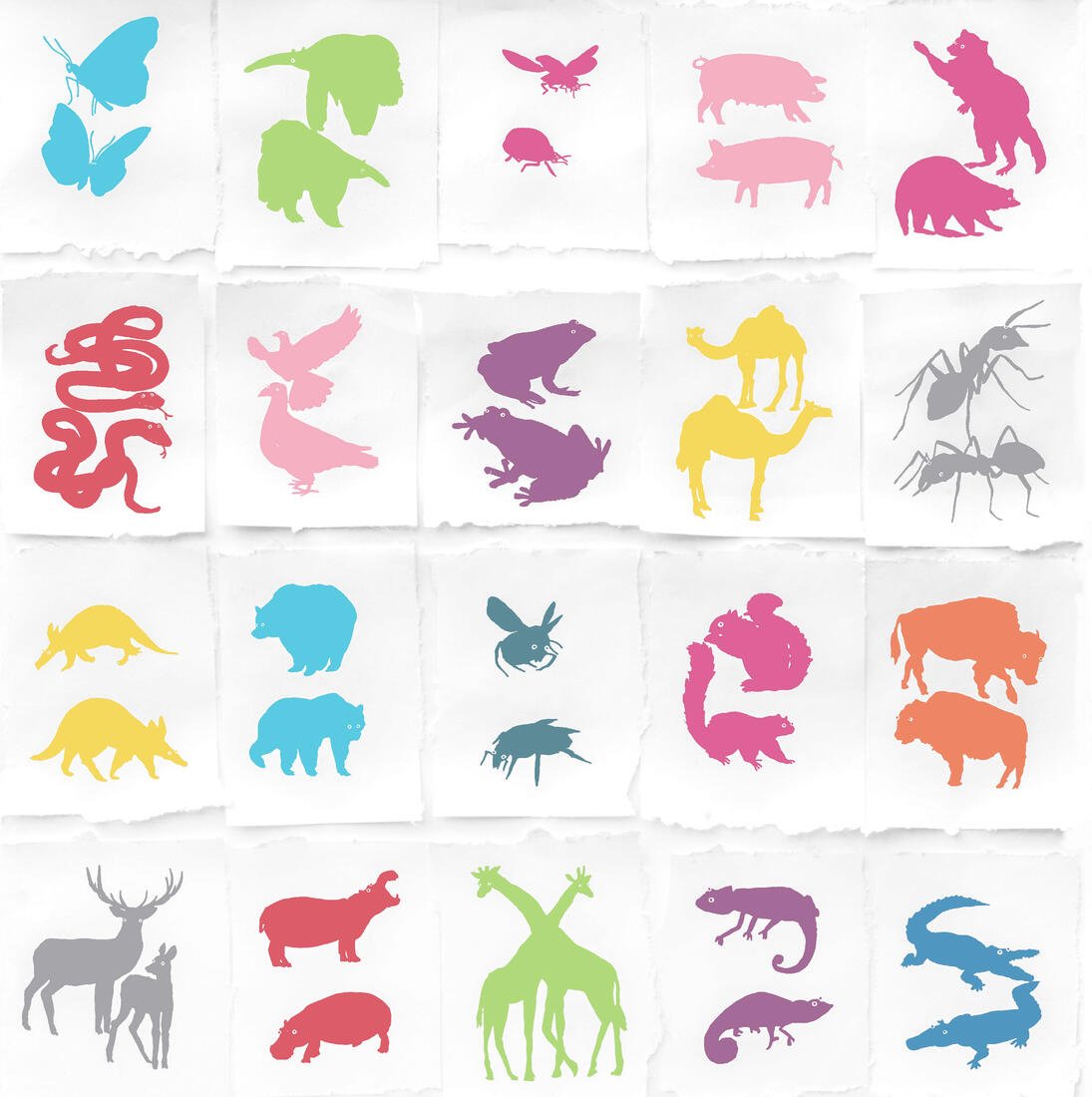 Two By Two Wallpaper - Multicolor - Andrew Martin - HFTBTMU