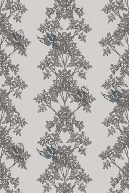 Two In A Bush Wallpaper - Grey - Timorous Beasties - HRN/TWB/4008/01 - Premier Wallcovering