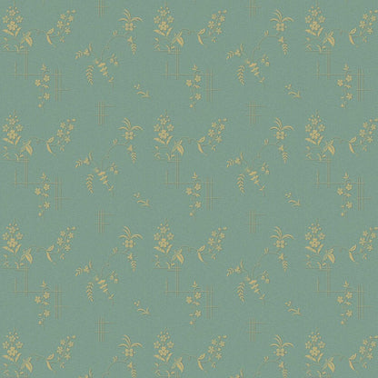 Ulricehamn Wallpaper - Turquoise - Boråstapeter - 4547 - Premier Wallcovering