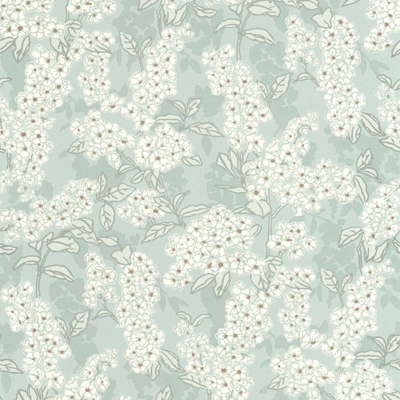 Ume Kyoto Wallpaper - Bleu Nuage - Casadeco - 88736286 - Premier Wallcovering