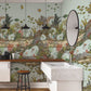Underwater Jungle Panel Wallpaper - Soft Aqua & Coral - Josephine Munsey - JMW-100301 - Premier Wallcovering