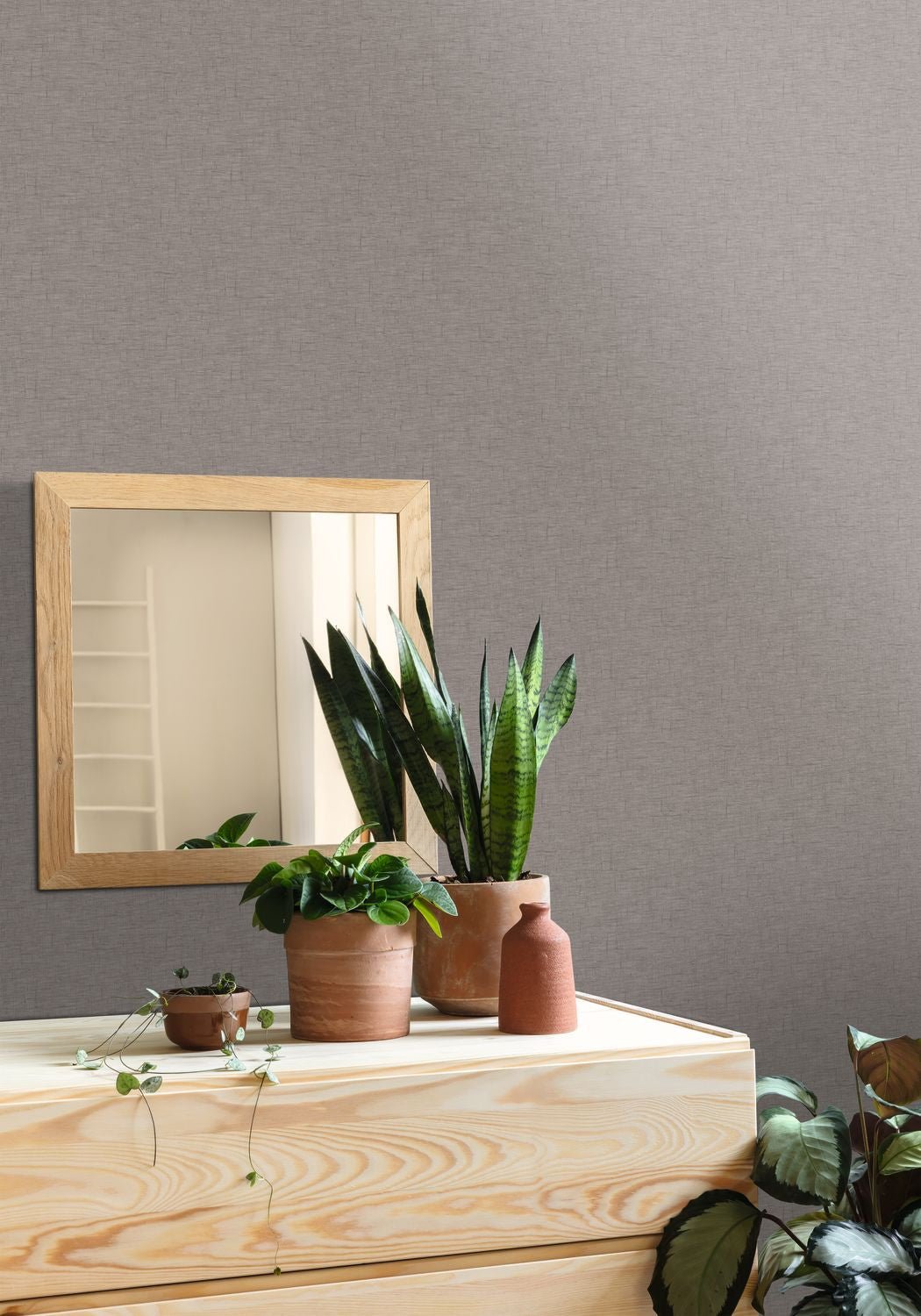 Uni Gaze Wallpaper - Taupe - Caselio - 103761840