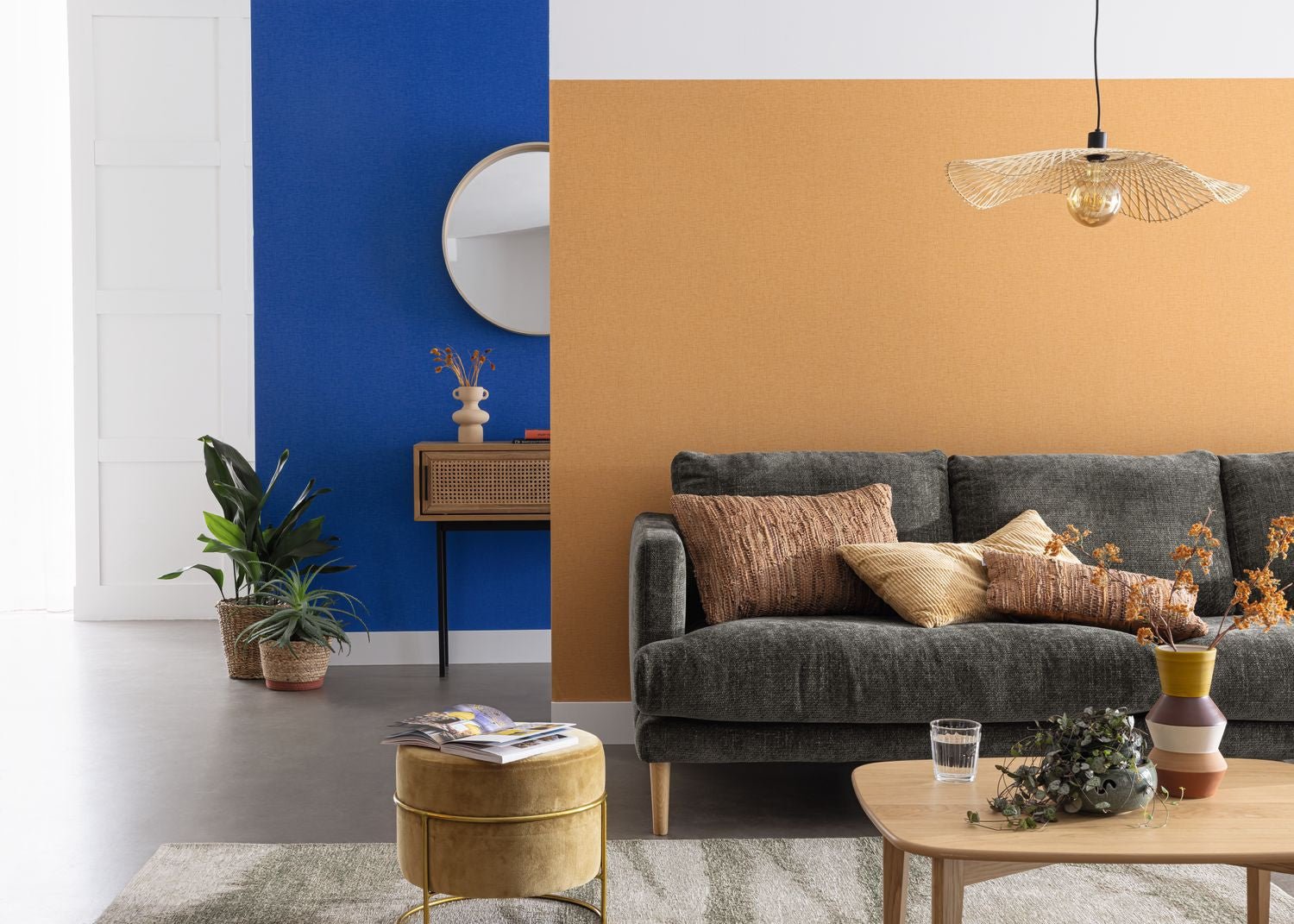 Uni Gaze Wallpaper - Ocre - Caselio - 103762212