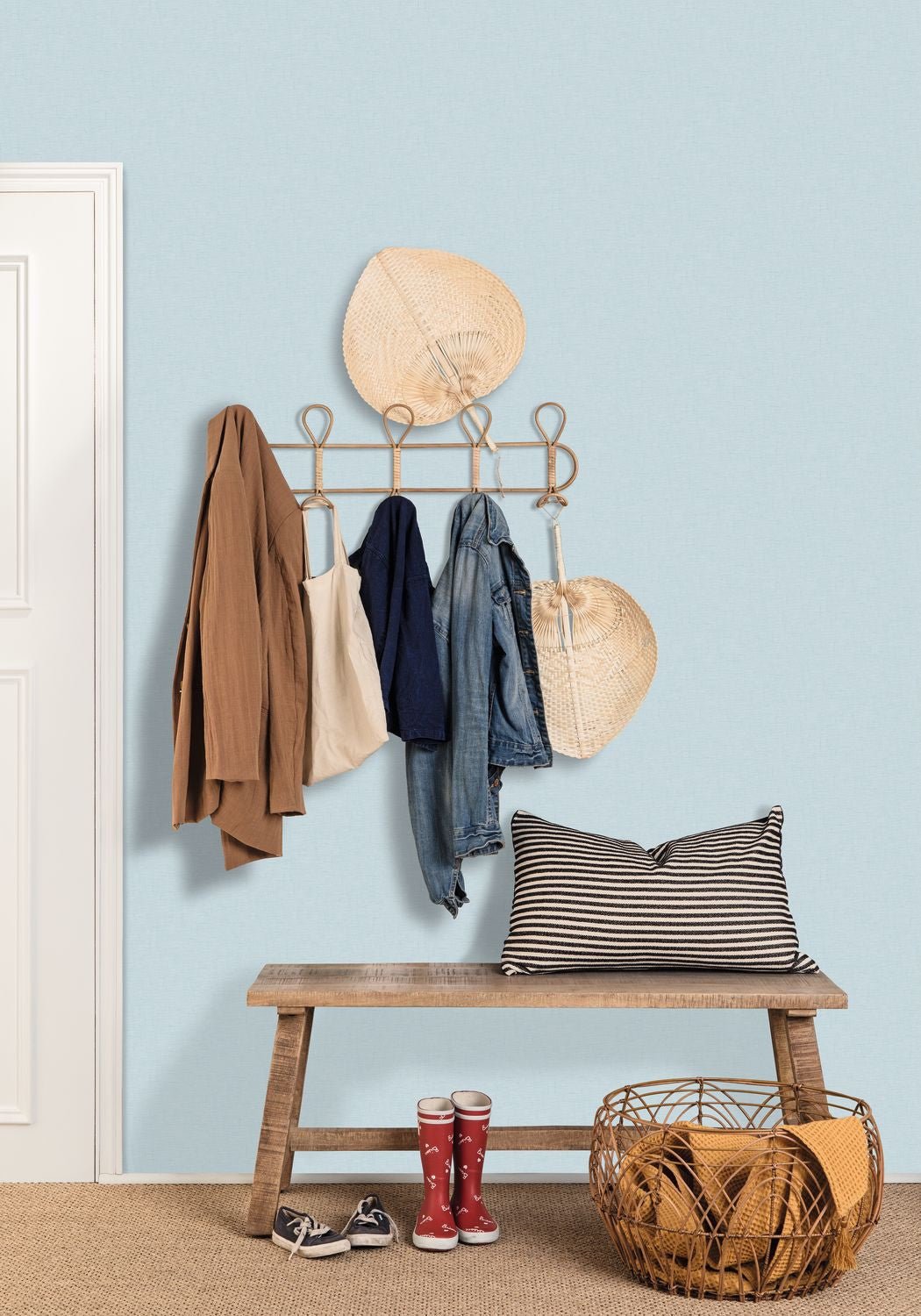 Uni Gaze Wallpaper - Bleu Ciel - Caselio - 103766075