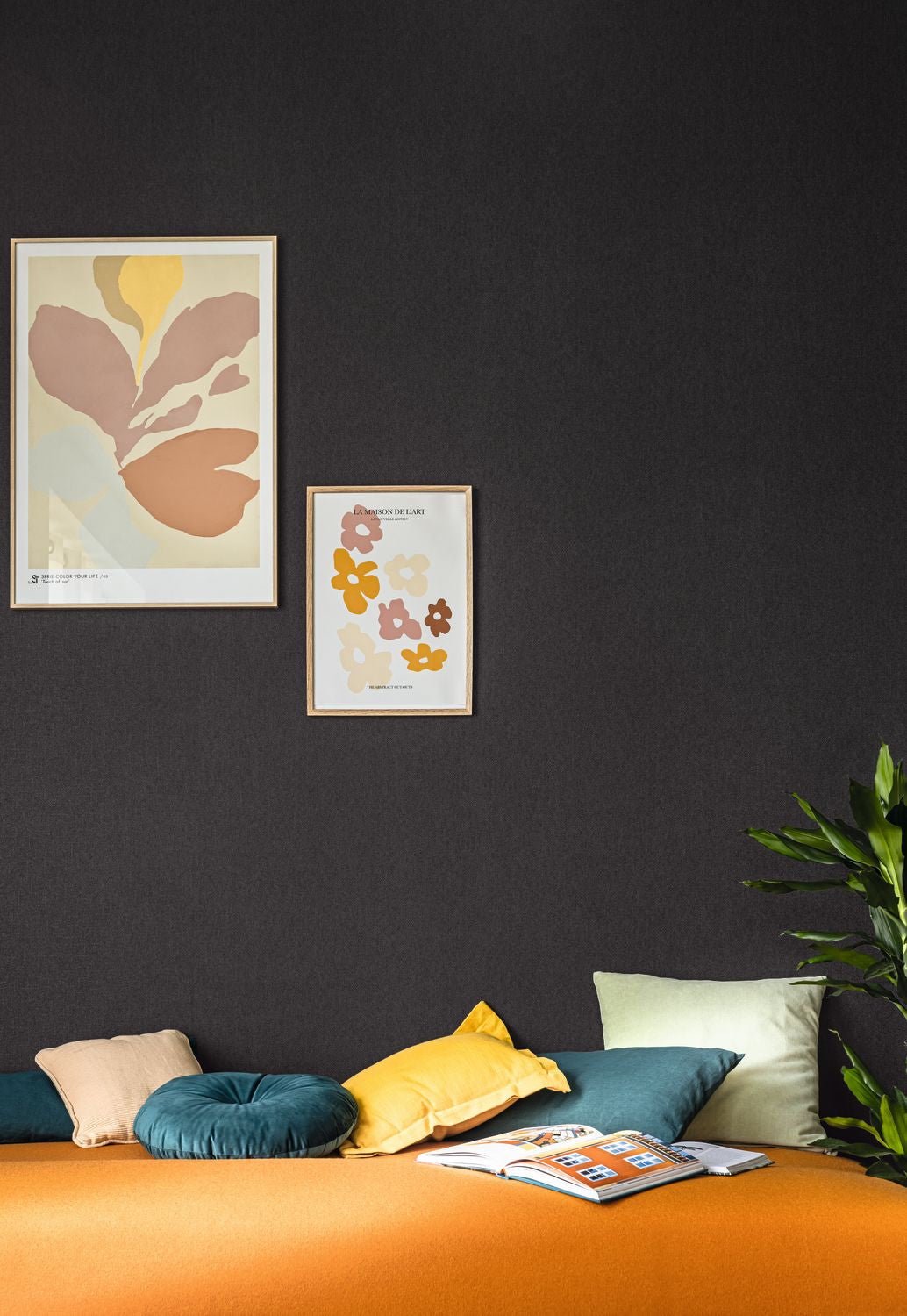 Uni Mat Wallpaper - Noir - Caselio - 104999842