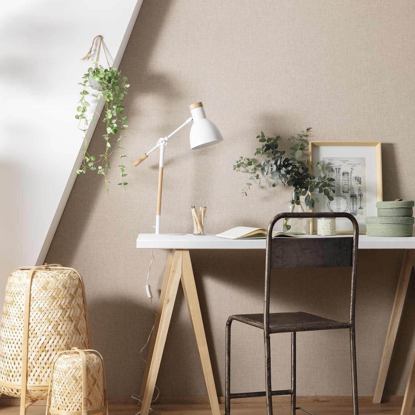 Uni Mat Wallpaper - Lin - Caselio - 103221900