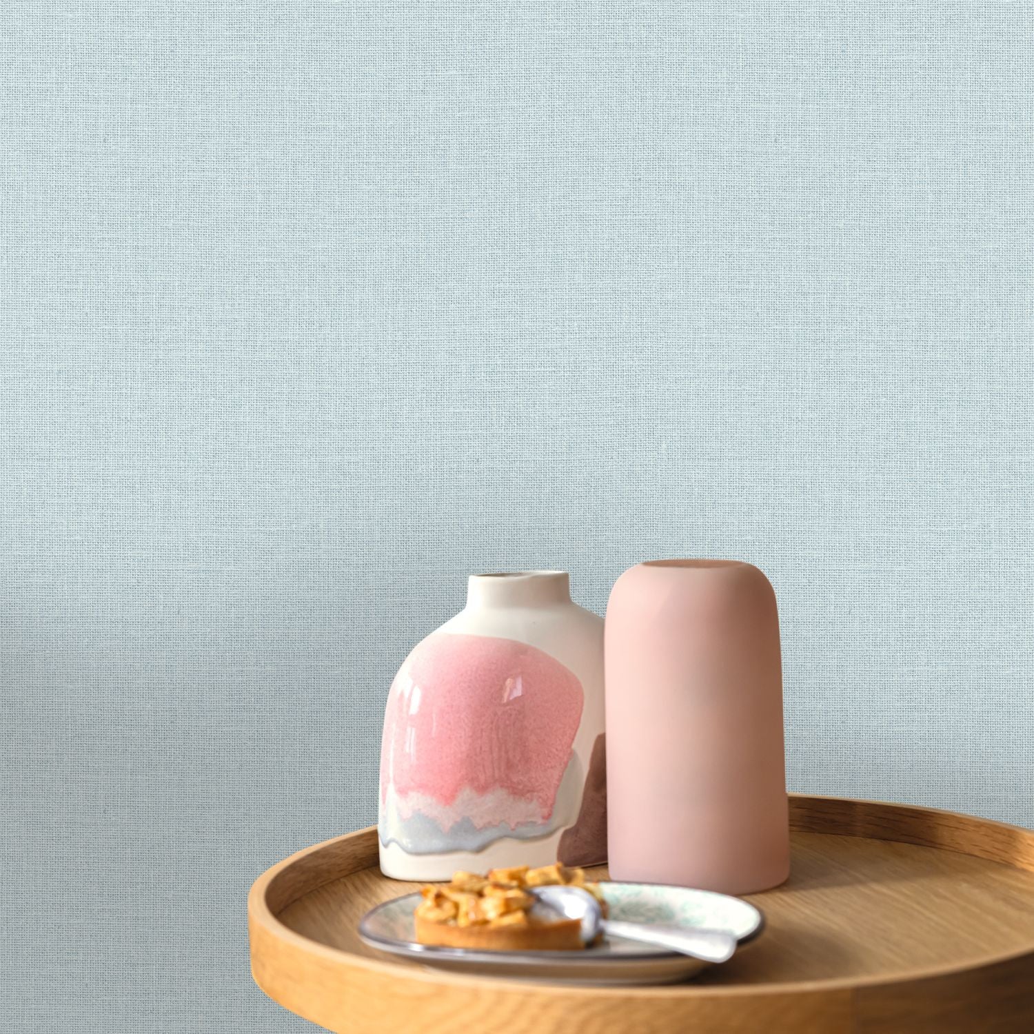 Uni Mat Wallpaper - Bleu Ciel - Caselio - 104016442