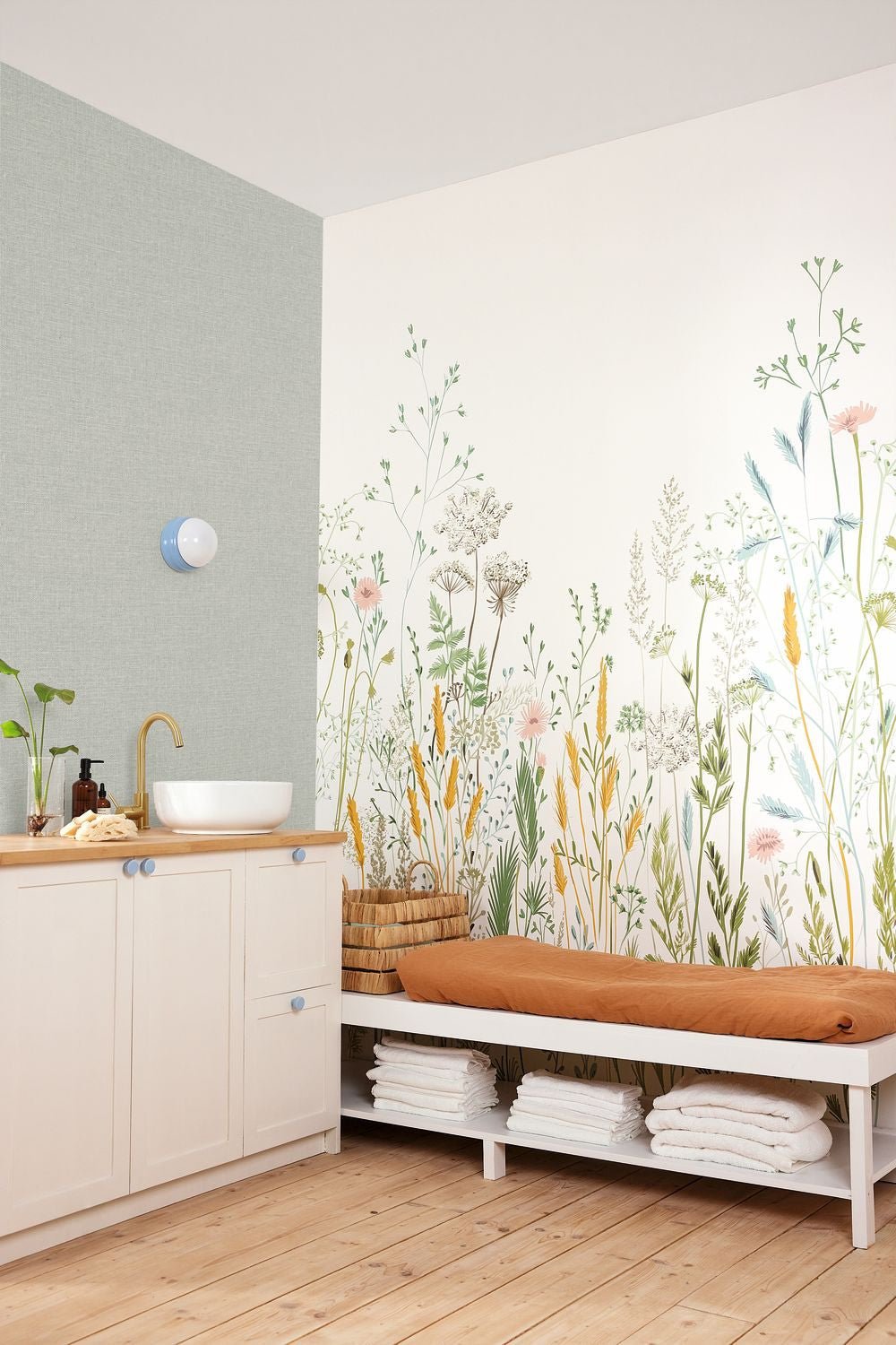 Uni Mat Wallpaper - Celadon - Caselio - 104017120