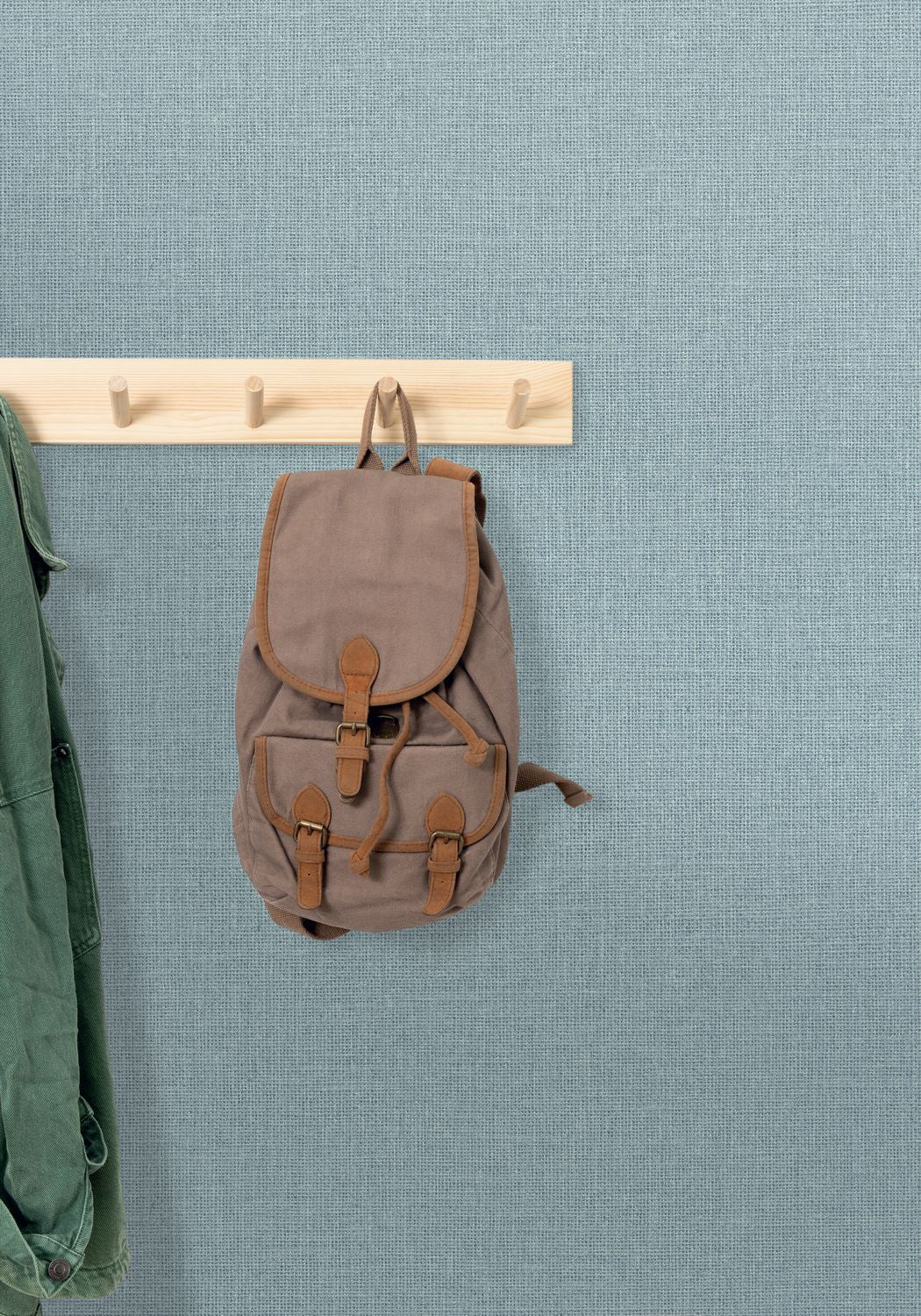 Uni Mat Wallpaper - Bleu Jean - Caselio - 104016557