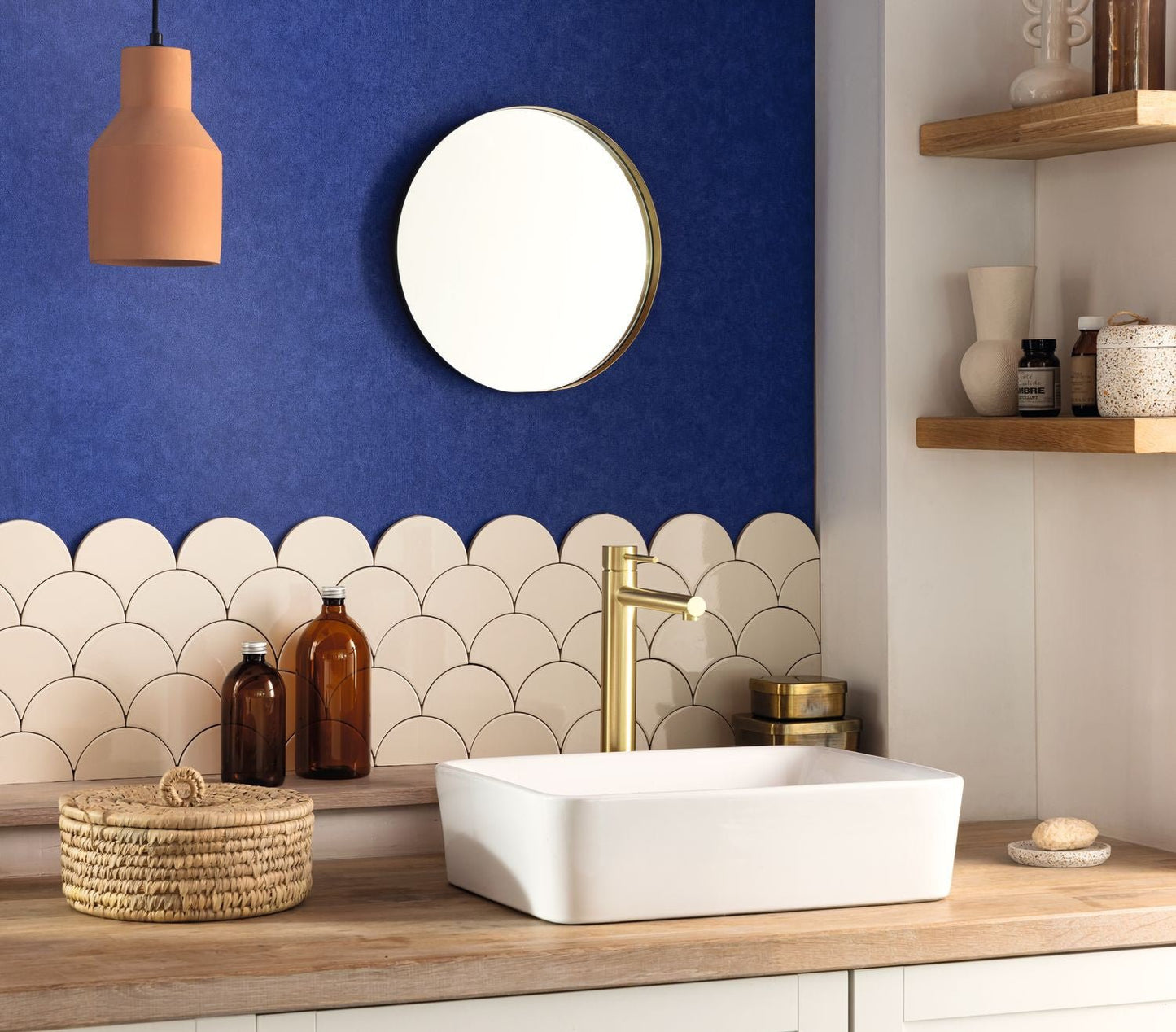 Uni Mat Wallpaper - Bleu - Caselio - 105246544