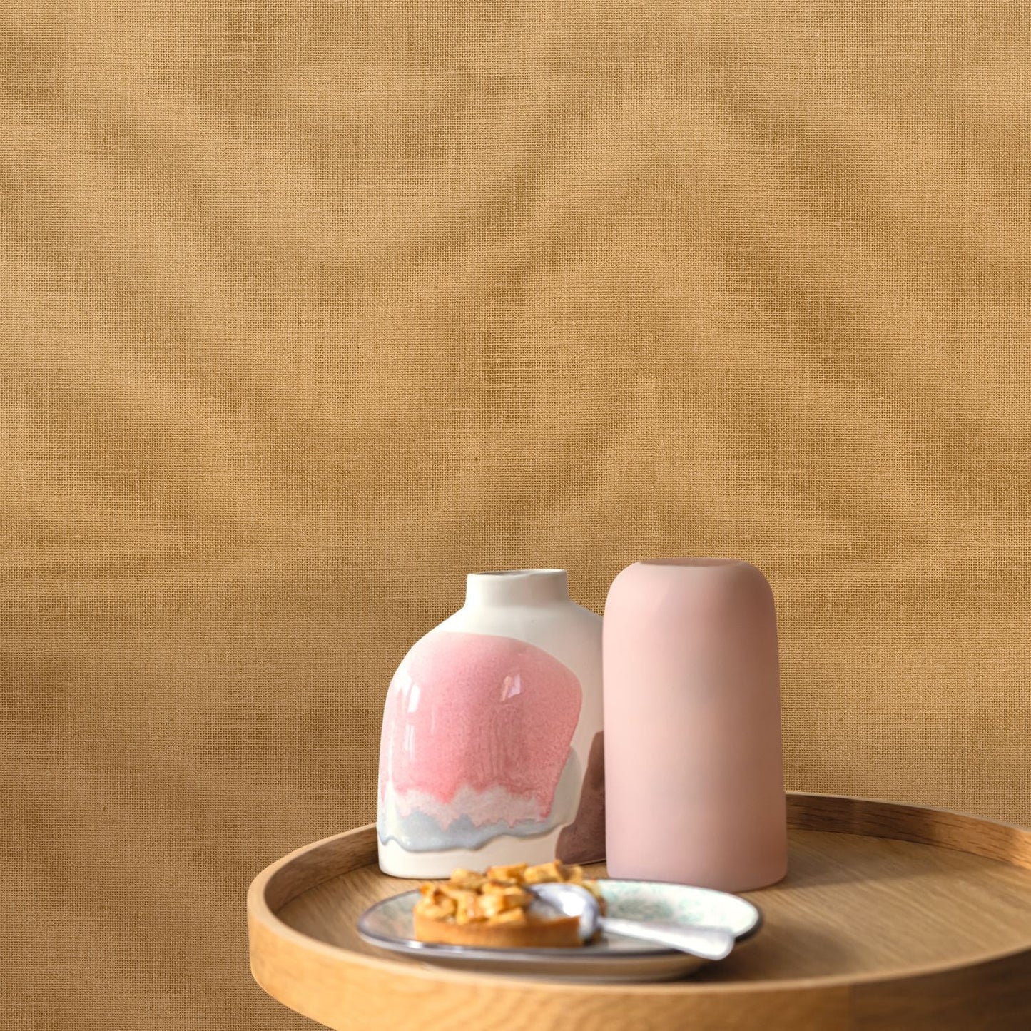 Uni Mat Wallpaper - Caramel - Caselio - 104012243