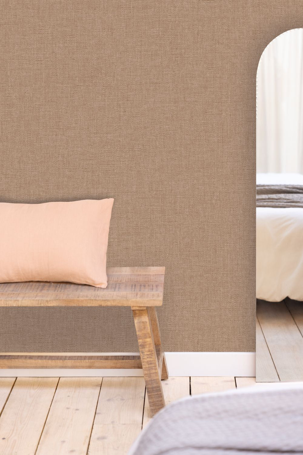 Uni Mat Wallpaper - Marron - Caselio - 103222952