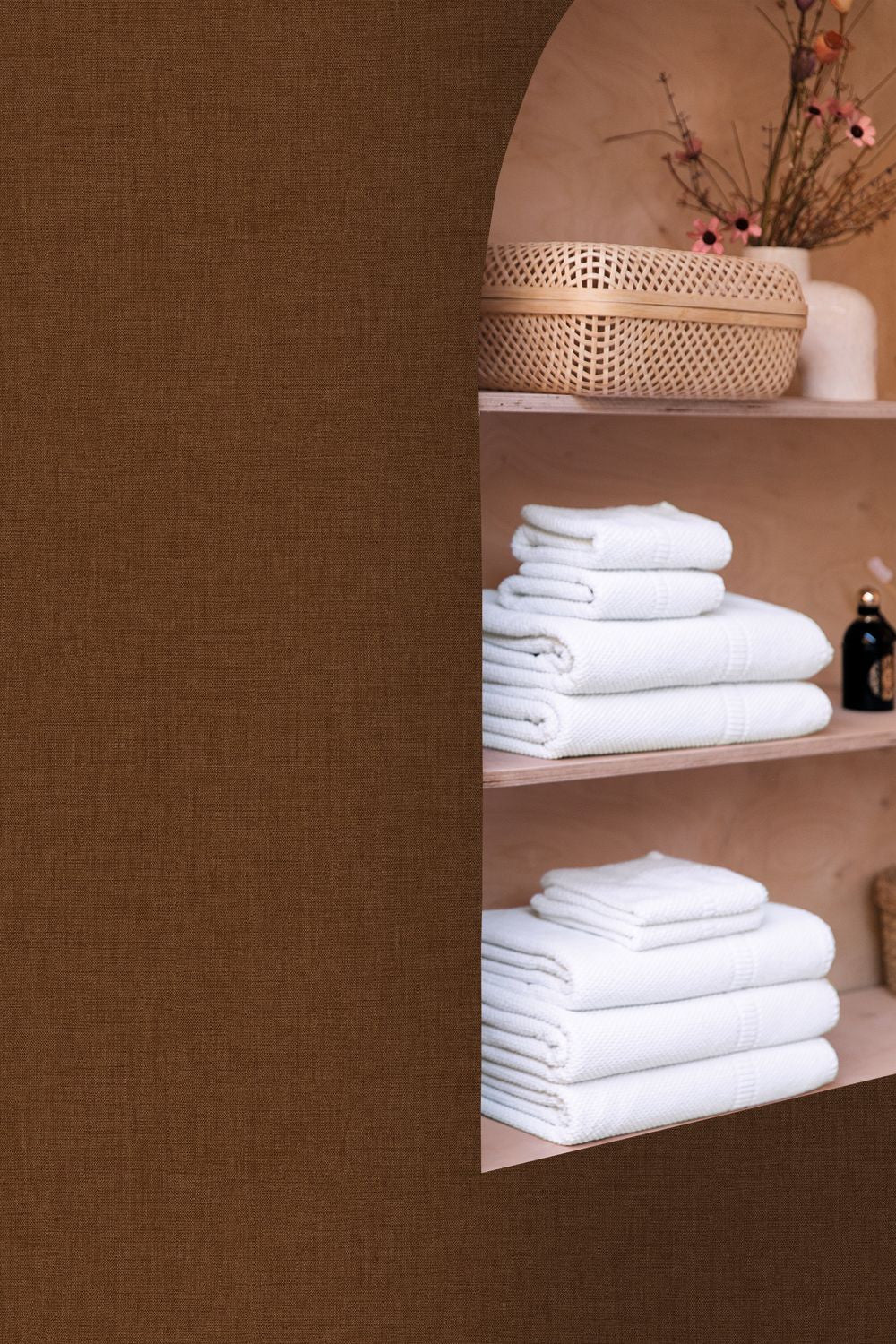 Uni Mat Wallpaper - Chocolate - Caselio - 103222804