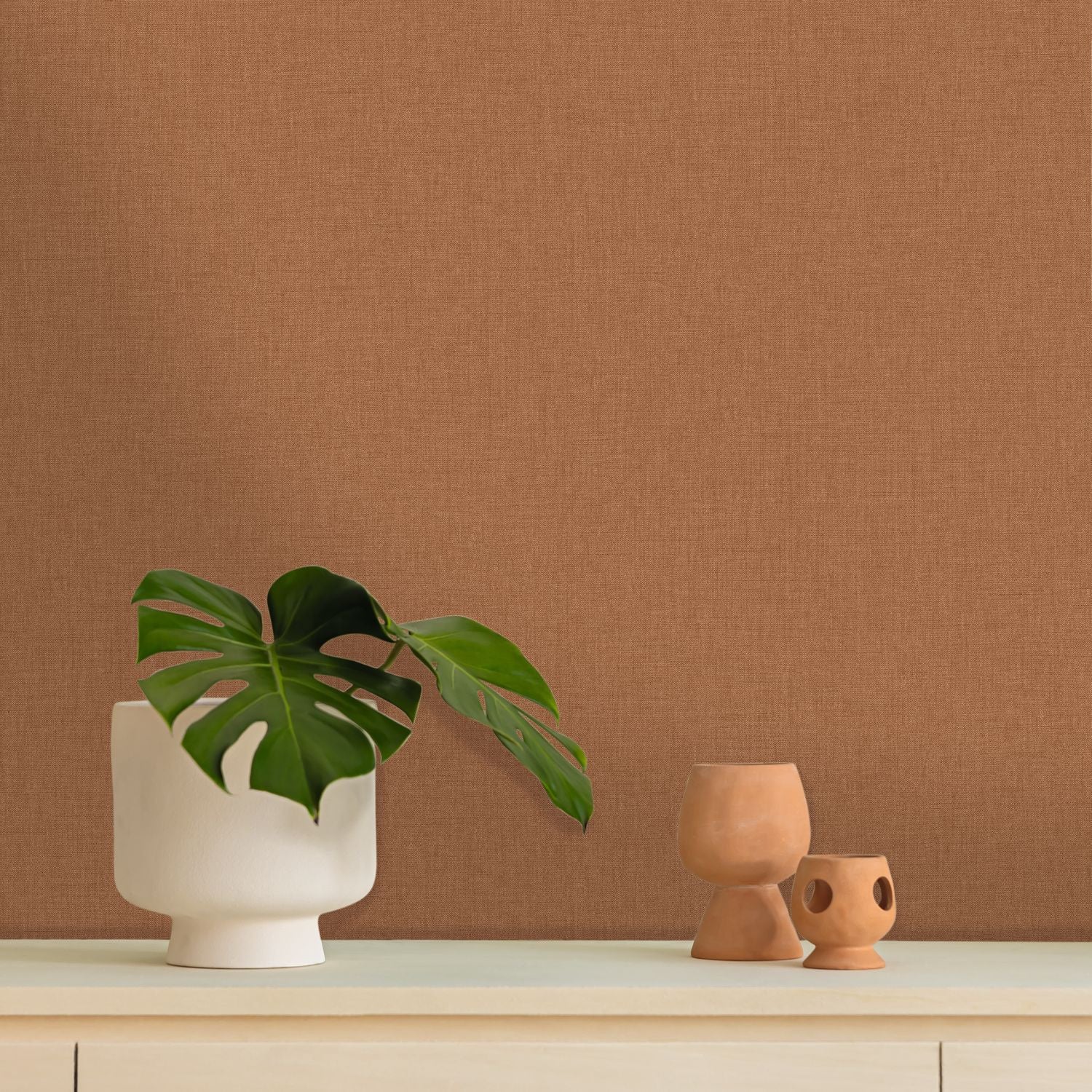 Uni Mat Wallpaper - Sienne - Caselio - 103223131