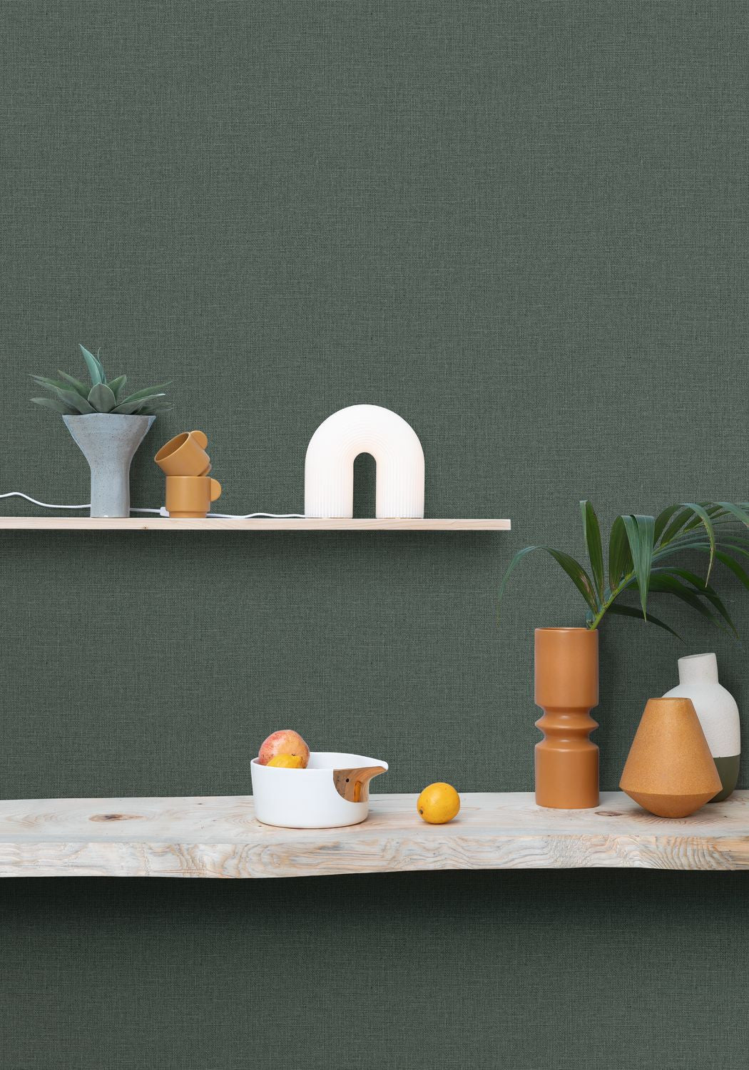 Uni Mat Wallpaper - Menthe - Caselio - 104017670