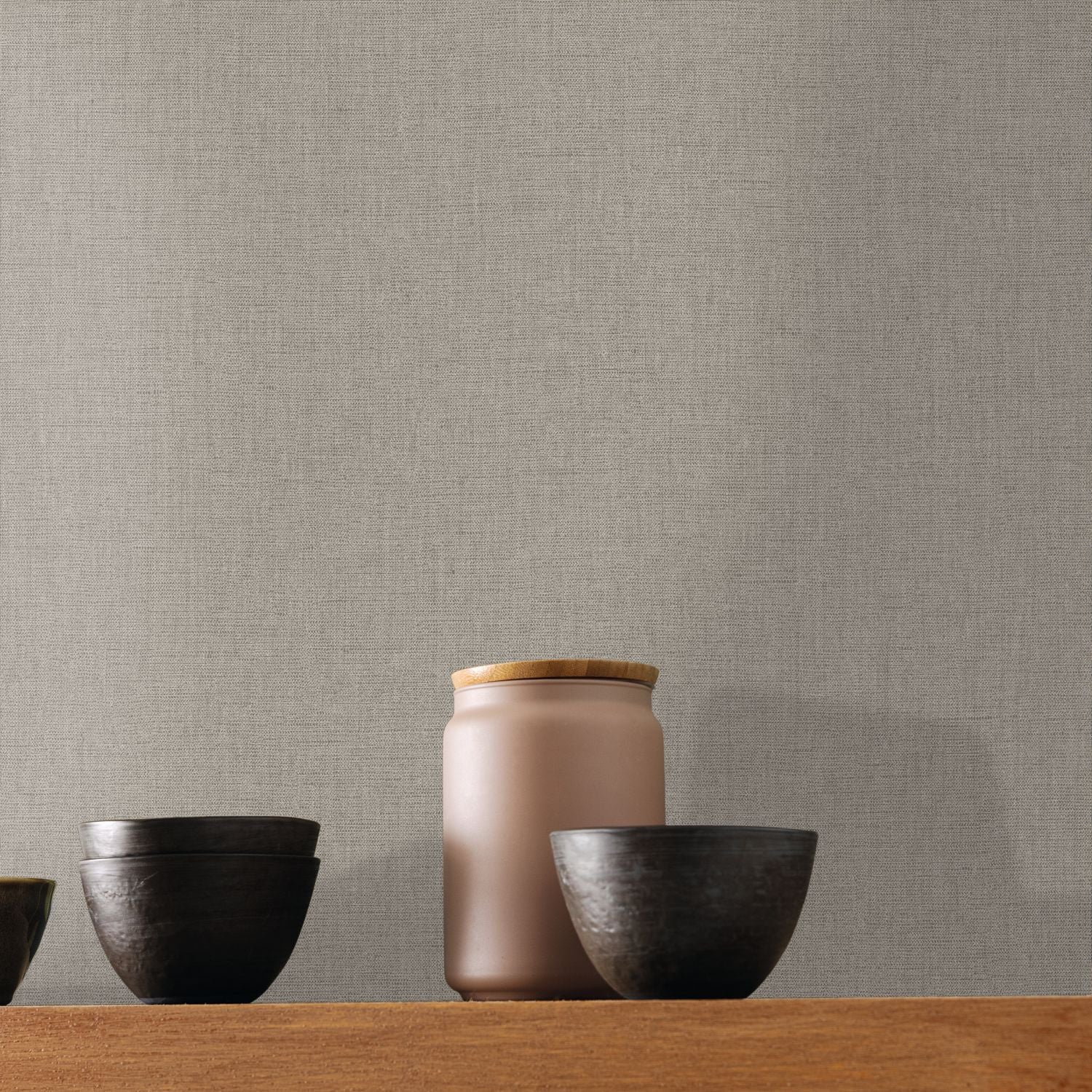 Uni Mat Wallpaper - Fume - Caselio - 103221819