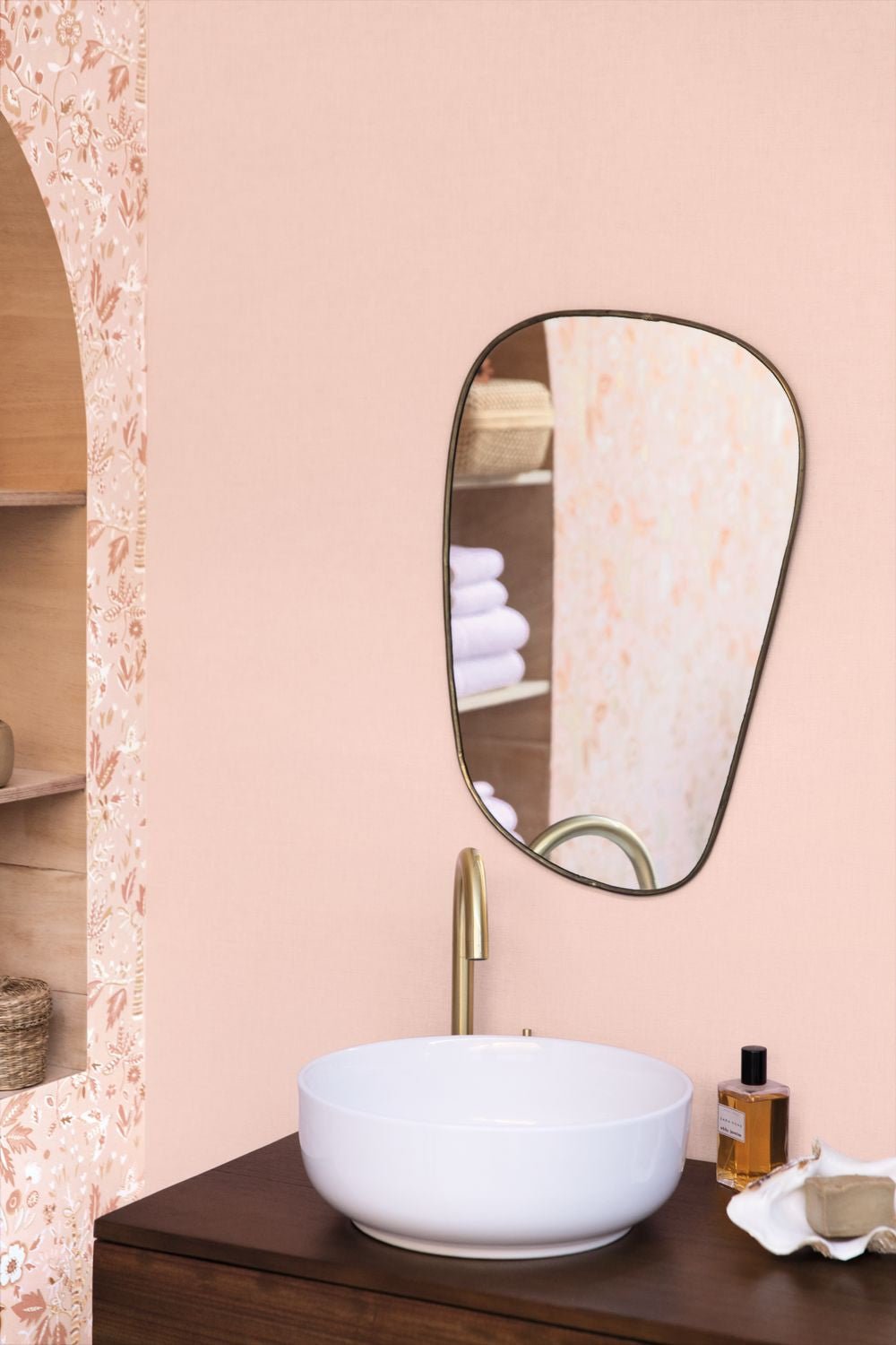 Uni Mat Wallpaper - Rose - Caselio - 103224076