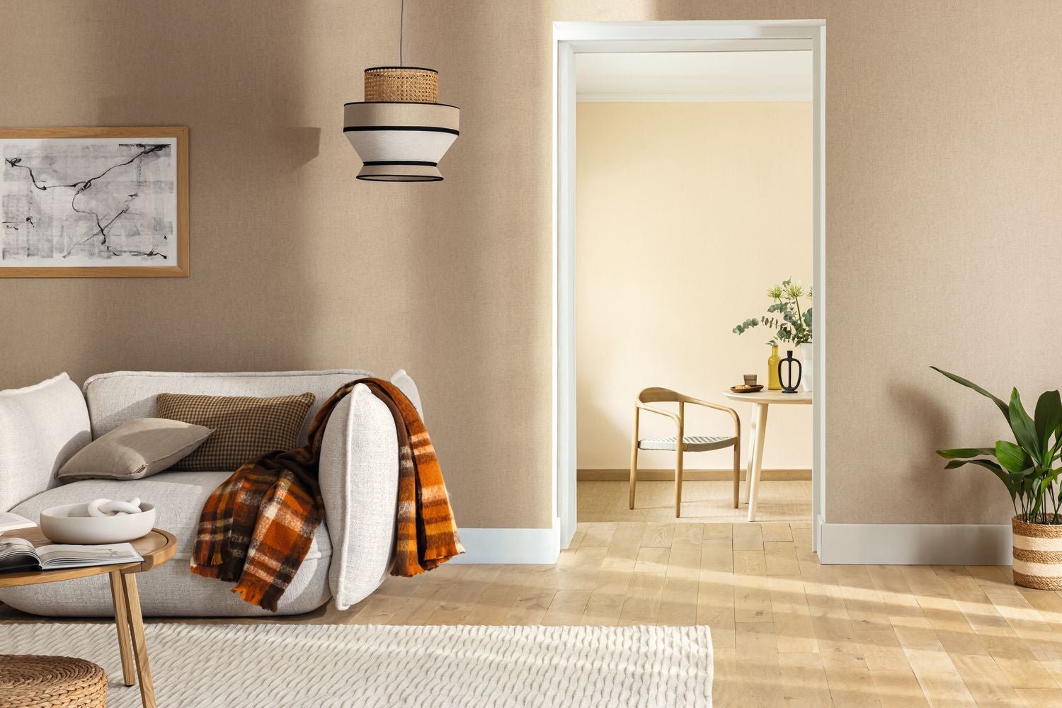 Uni Mat Wallpaper - Amande - Caselio - 103221874