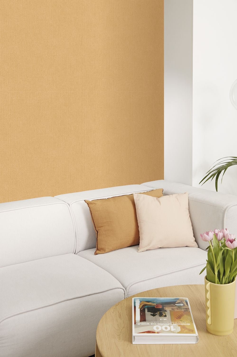 Uni Mat Wallpaper - Miel - Caselio - 104992020