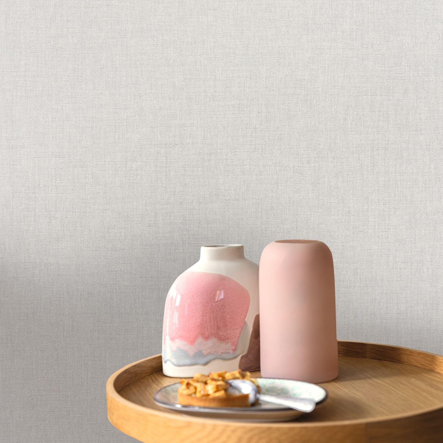 Uni Mat Wallpaper - Gris Etain - Caselio - 103229123