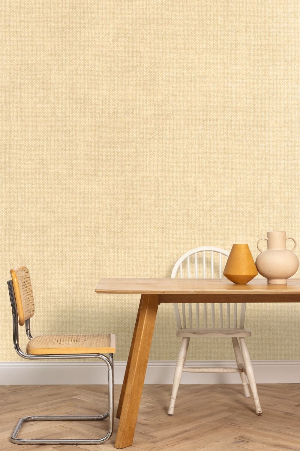 Uni Mat Wallpaper - Beige Sable - Caselio - 104991642