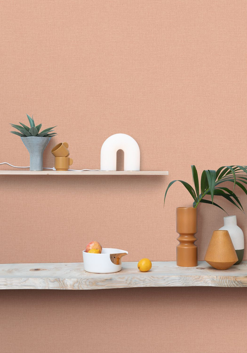 Uni Mat Wallpaper - Rose Poudre - Caselio - 104014181