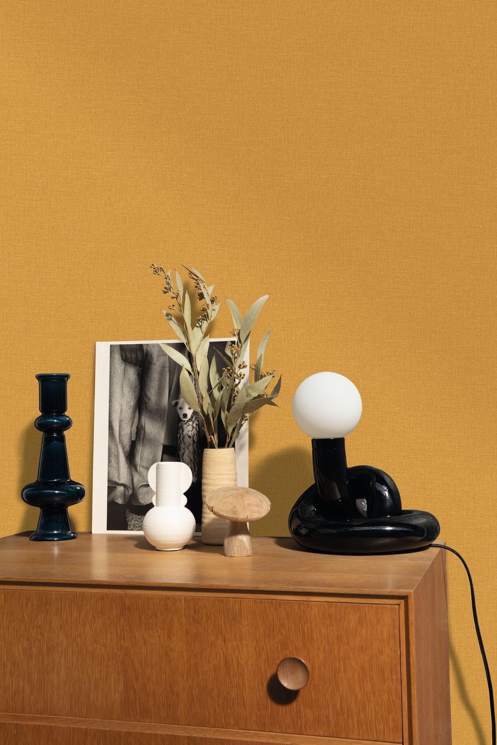 Uni Mat Wallpaper - Curry - Caselio - 104012812