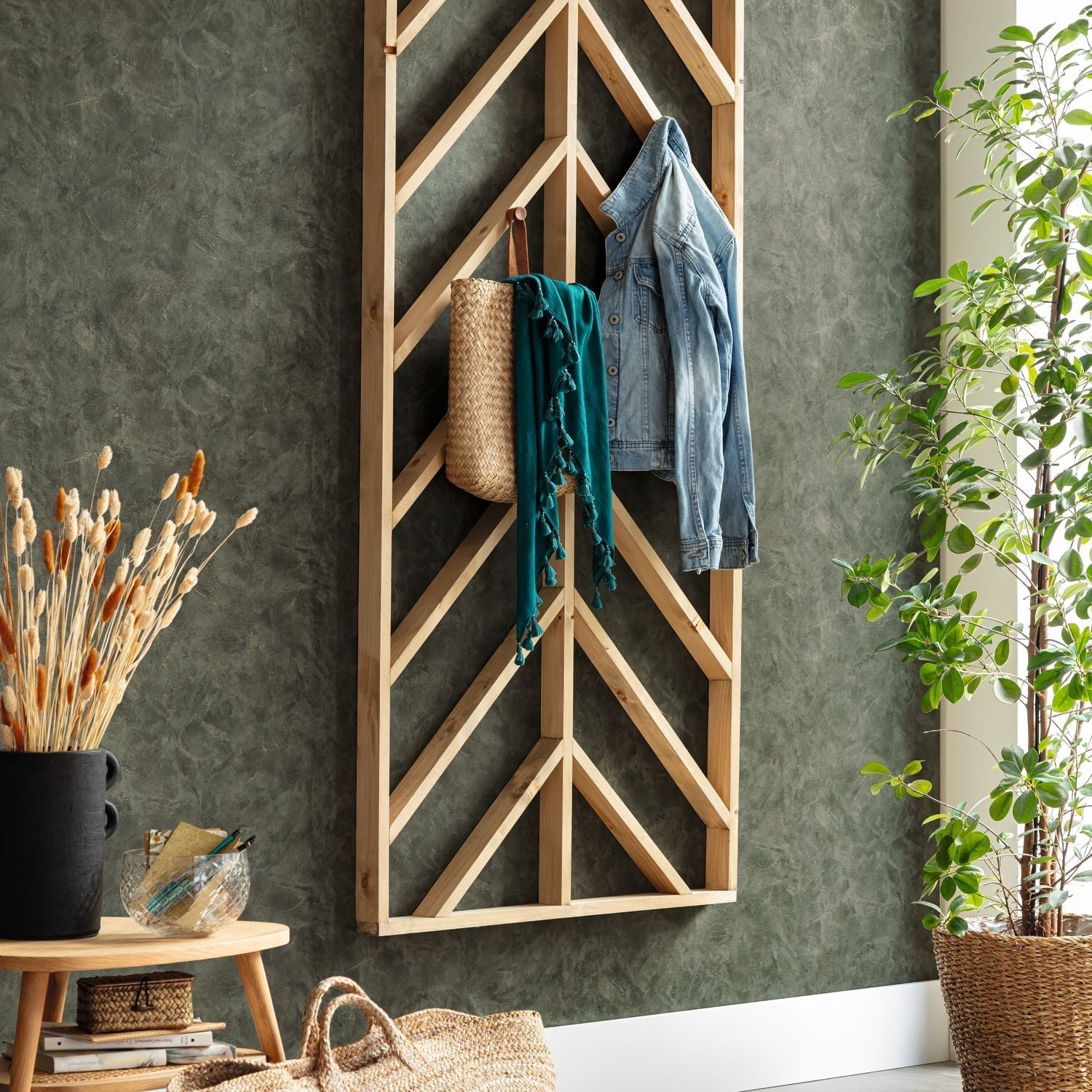 Uni Metallise / Nacre Wallpaper - Kaki - Caselio - 103687742