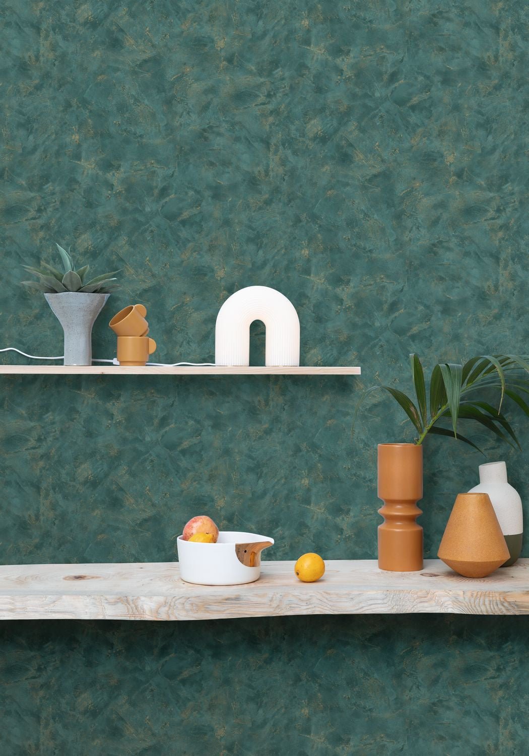 Uni Metallise / Nacre Wallpaper - Bouteille - Caselio - 103687826